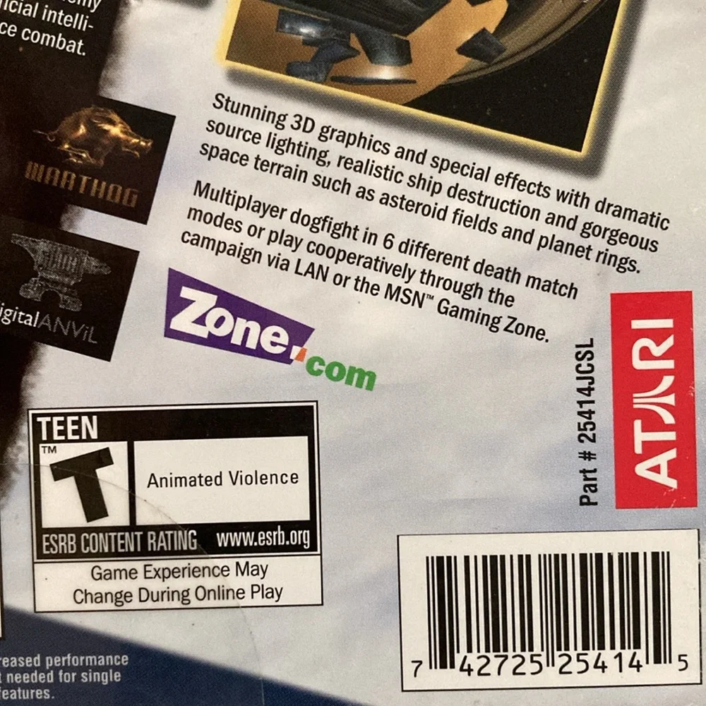 Atari StarLancer CD-Rom Game Star Lancer